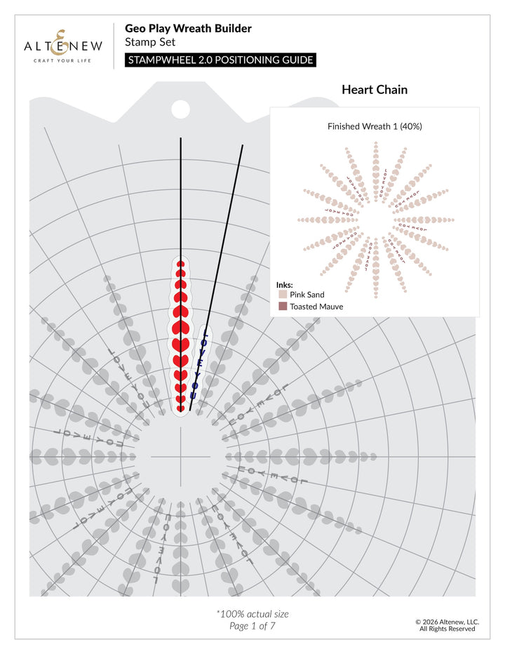 Altenew - Geo Play Wreath Builder Stamp & Die Set