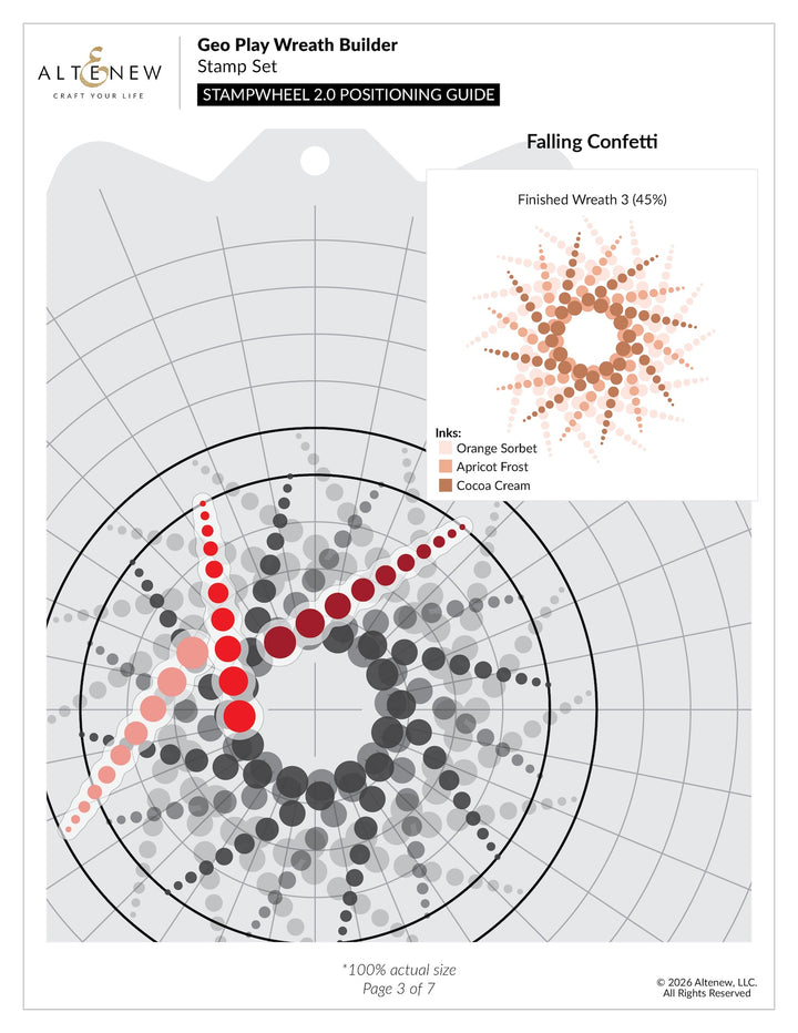 Altenew - Geo Play Wreath Builder Stamp & Die Set