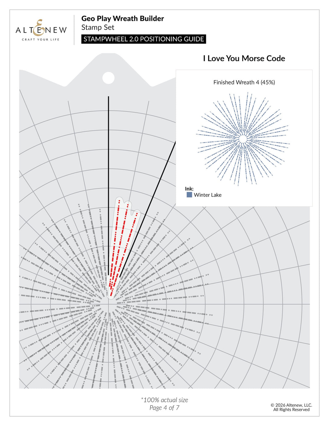 Altenew - Geo Play Wreath Builder Stamp & Die Set