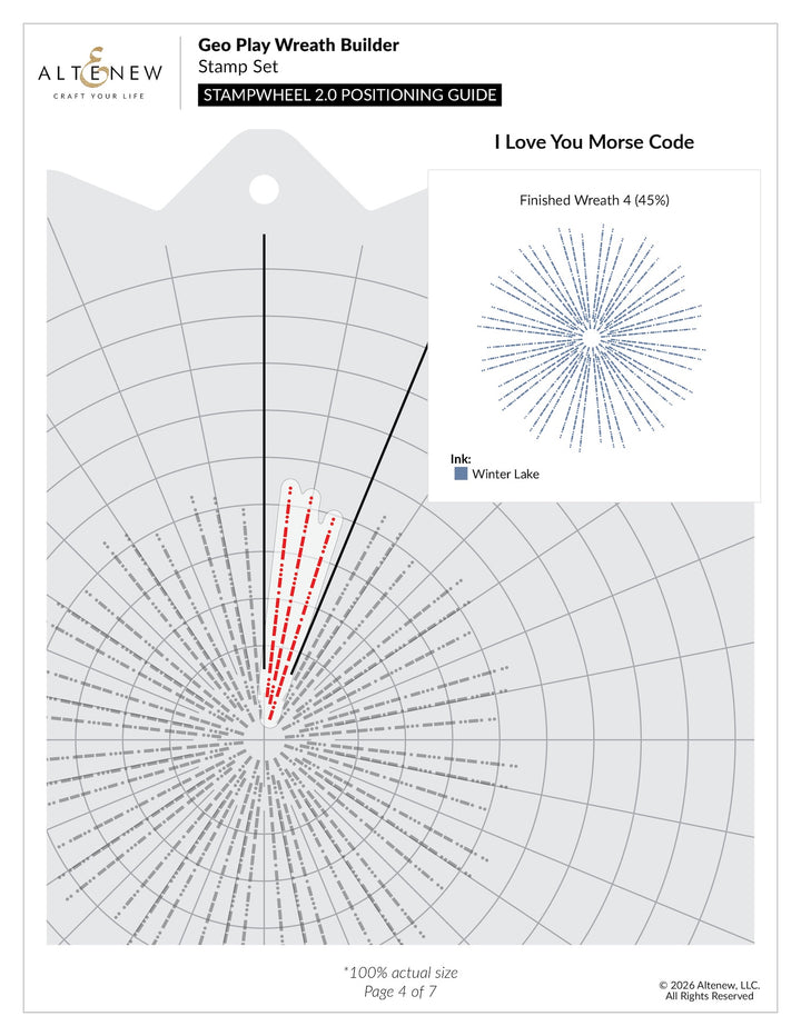 Altenew - Geo Play Wreath Builder Stamp & Die Set