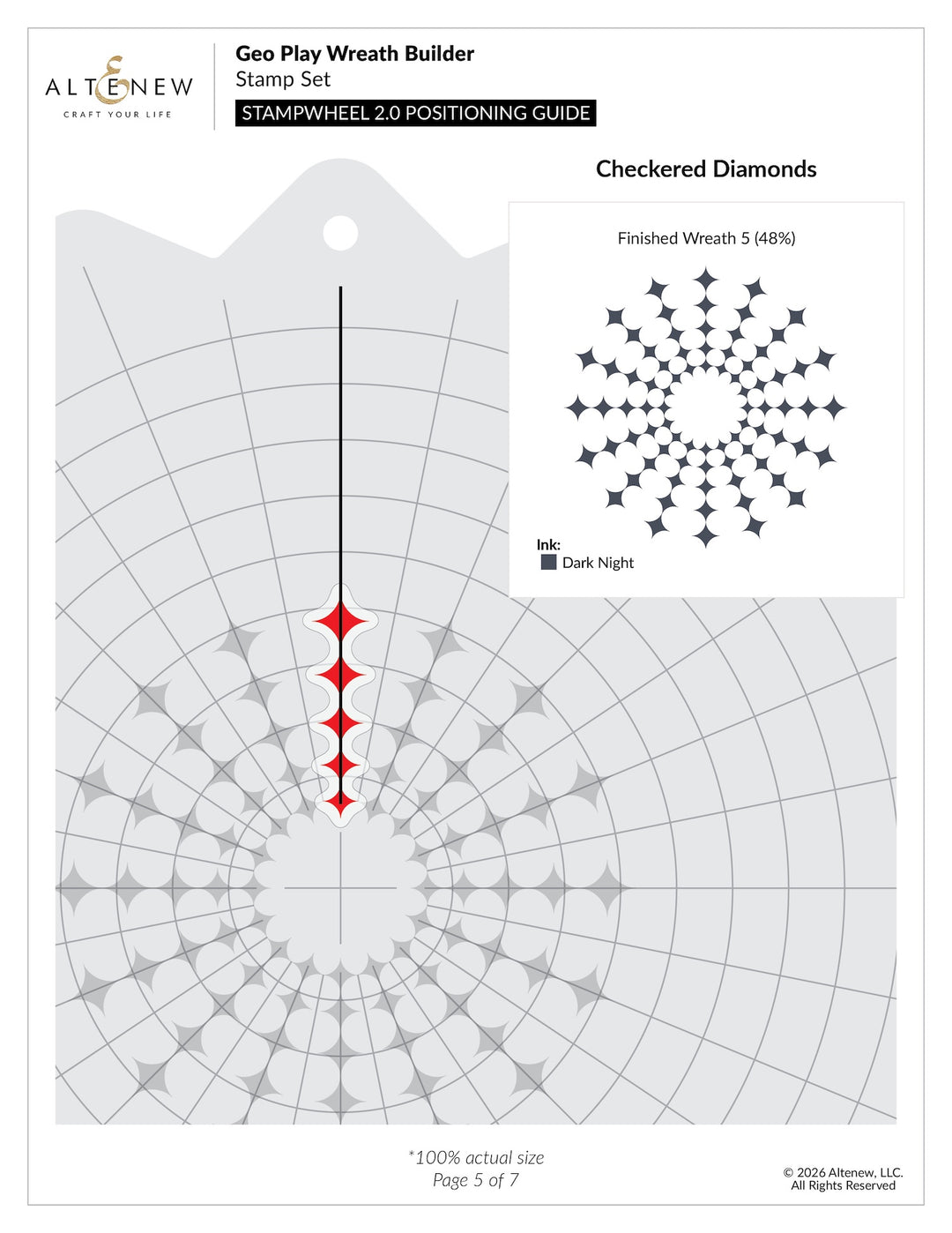 Altenew - Geo Play Wreath Builder Stamp & Die Set