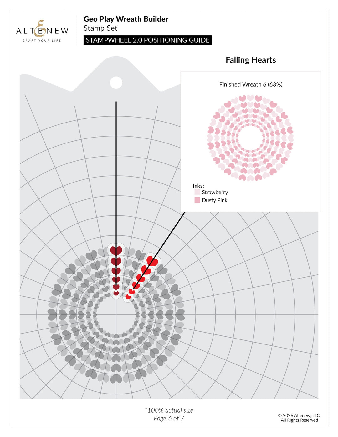 Altenew - Geo Play Wreath Builder Stamp & Die Set