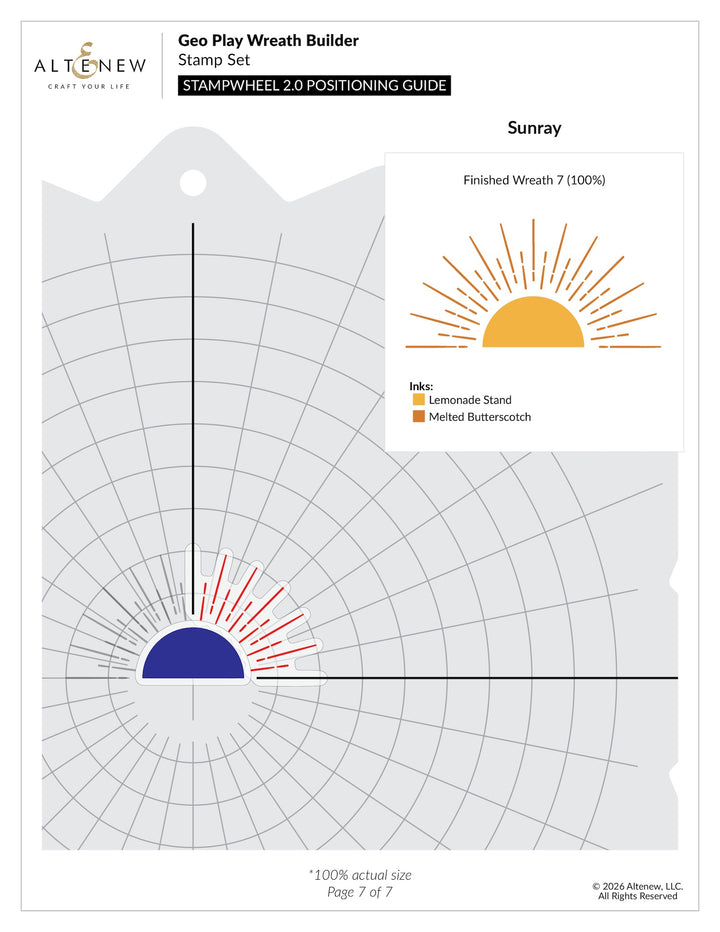Altenew - Geo Play Wreath Builder Stamp & Die Set