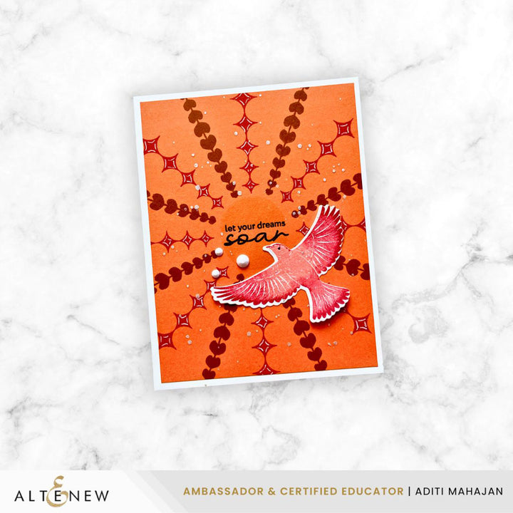 Altenew - Geo Play Wreath Builder Stamp & Die Set