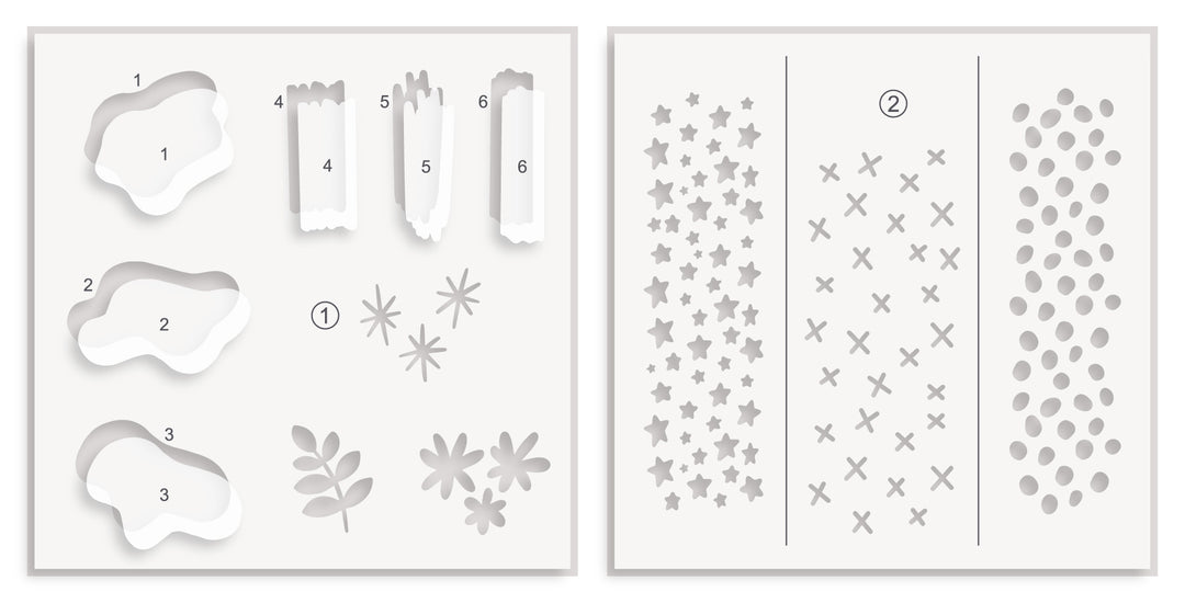 Altenew - Daydream Doodles Builder Stencil Set