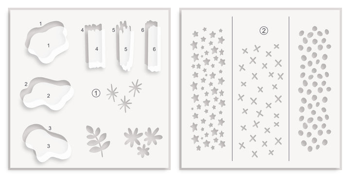 Altenew - Daydream Doodles Builder Stencil Set