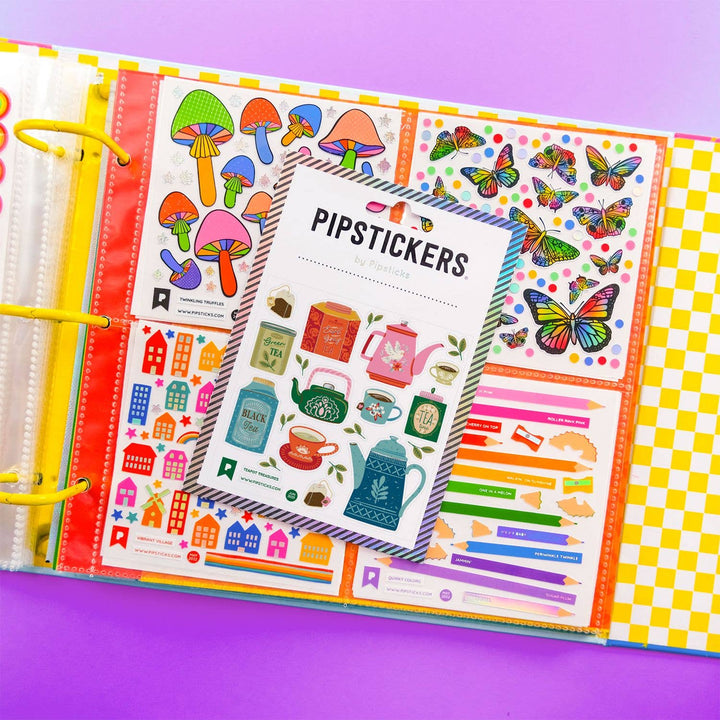 Pipsticks Sticker Sheet - Teapot Treasures