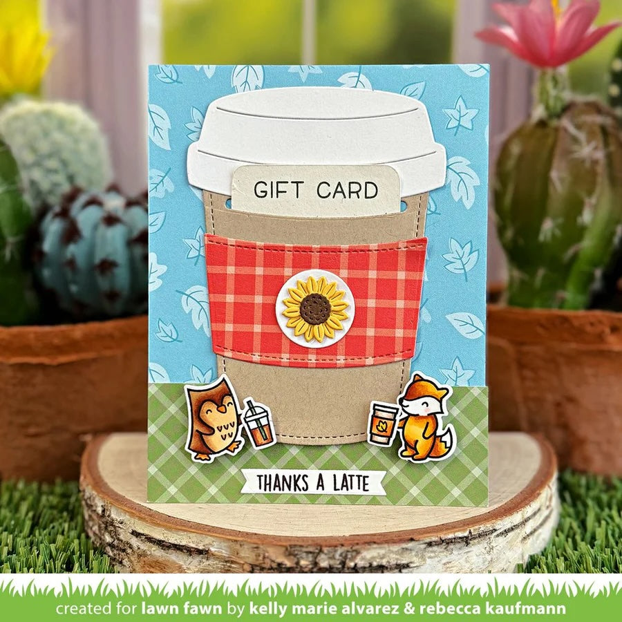 LF3514 Coffee Cup Gift Card Holder dies