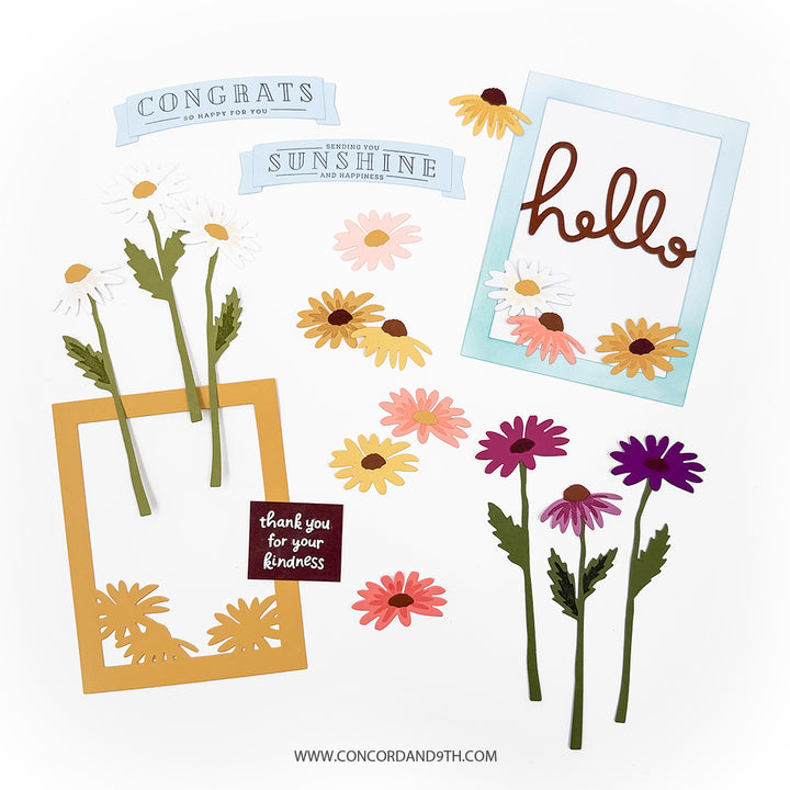 Concord & 9th - Daisy Delight Bundle - Stamps & Dies