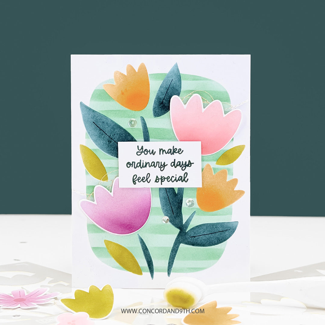 Concord & 9th - Petal Portraits Bundle - Stamps, Dies & Stencils