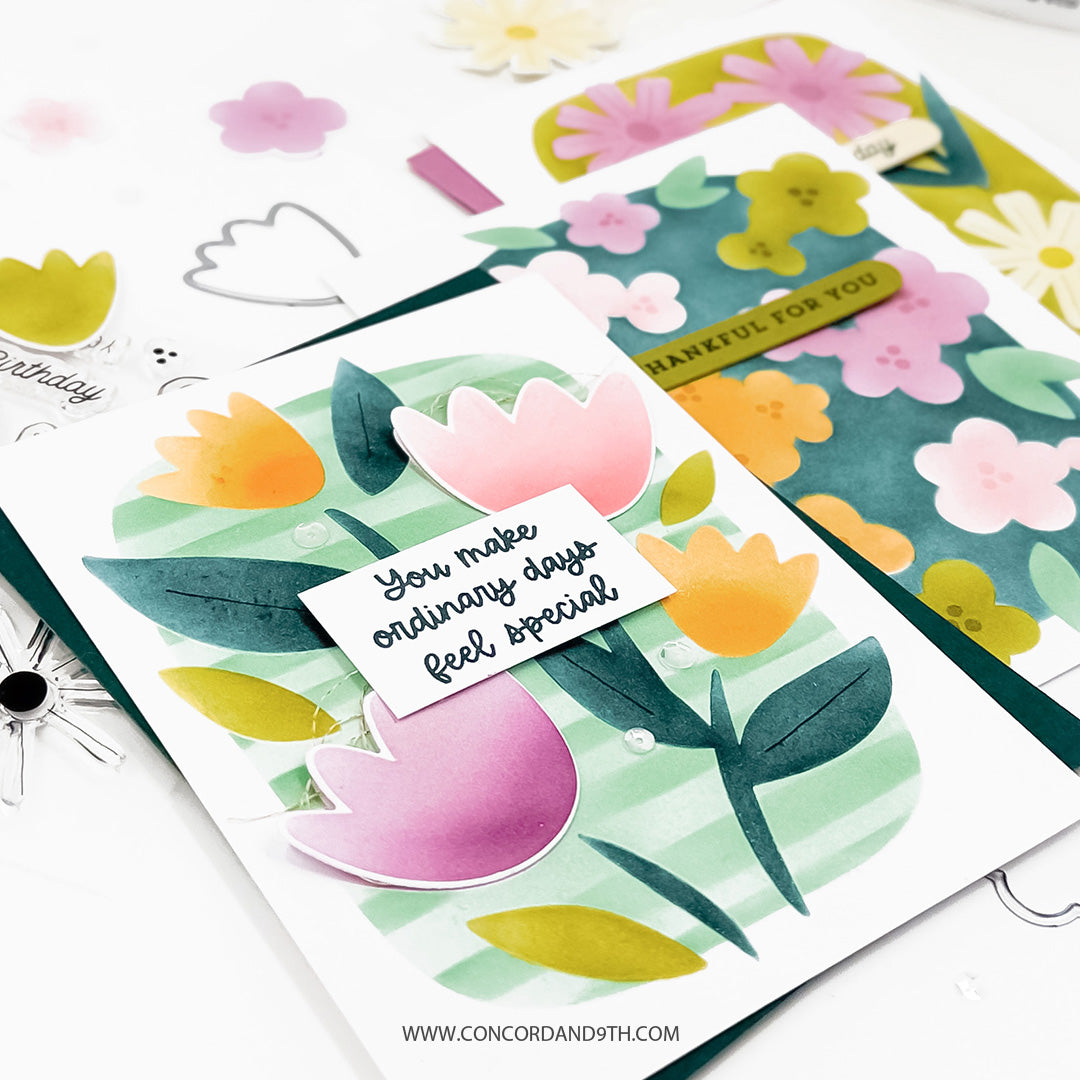 Concord & 9th - Petal Portraits Bundle - Stamps, Dies & Stencils