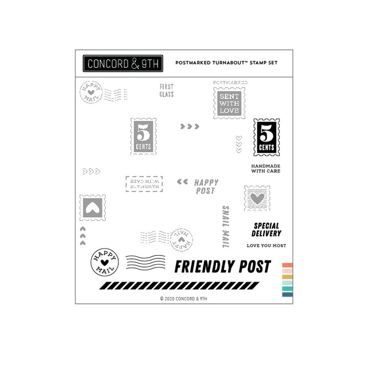 Concord & 9th - Postmarked Turnaboutª Stamp Set