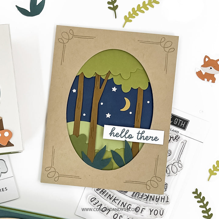 Concord & 9th - Accordion Woodland Stamp Set (3 x 4)