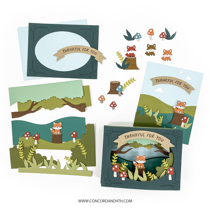 Concord & 9th - Accordion Woodland Stamp Set (3 x 4)