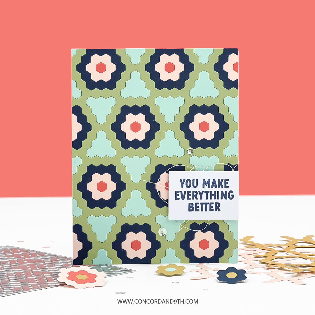 Concord & 9th - Hexie Bloom Inlay Die