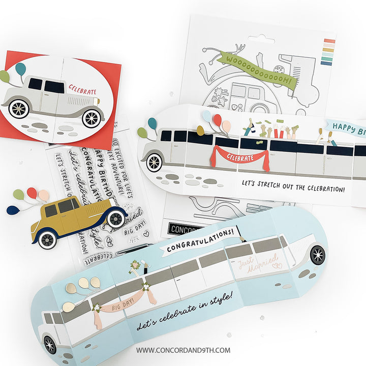 Concord & 9th - Limo Party Bundle - Stamp & Dies