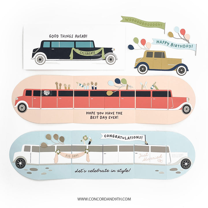 Concord & 9th - Limo Party Bundle - Stamp & Dies