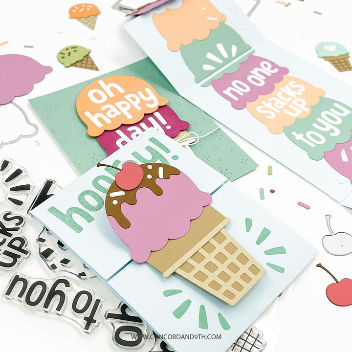 Concord & 9th - So Many Scoops Bundle - Stamps & Dies