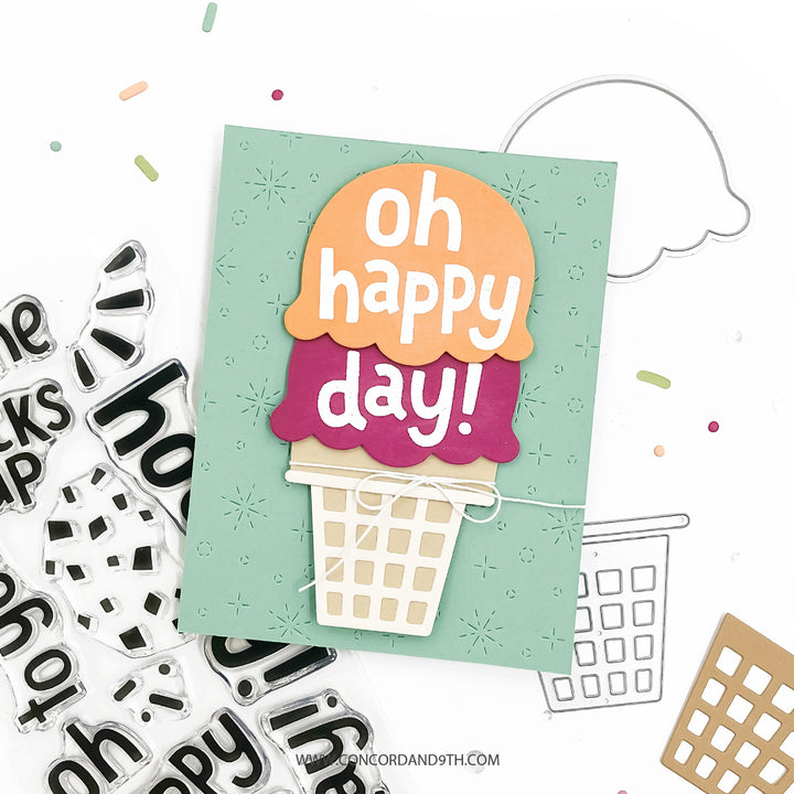 Concord & 9th - So Many Scoops Bundle - Stamps & Dies