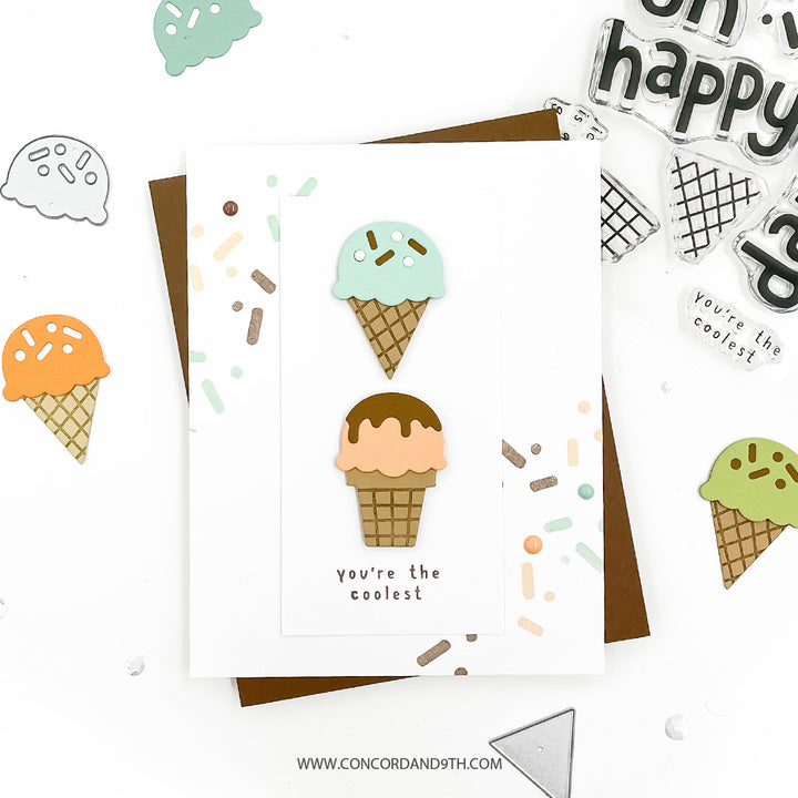 Concord & 9th - So Many Scoops Bundle - Stamps & Dies