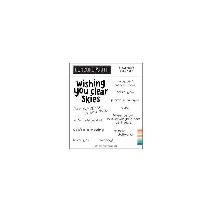 concord 9th clear skies stamp set 4 x 4 12990