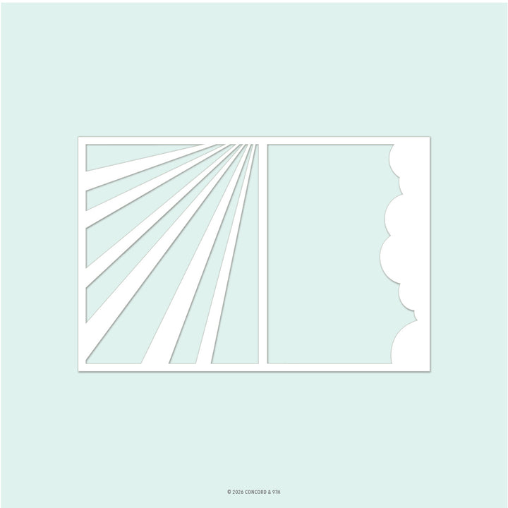 concord 9th clear skies stencil 1 qty 6 x 9 12992