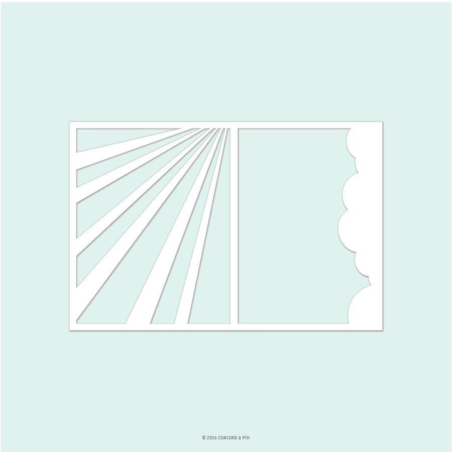 concord 9th clear skies stencil 1 qty 6 x 9 12992