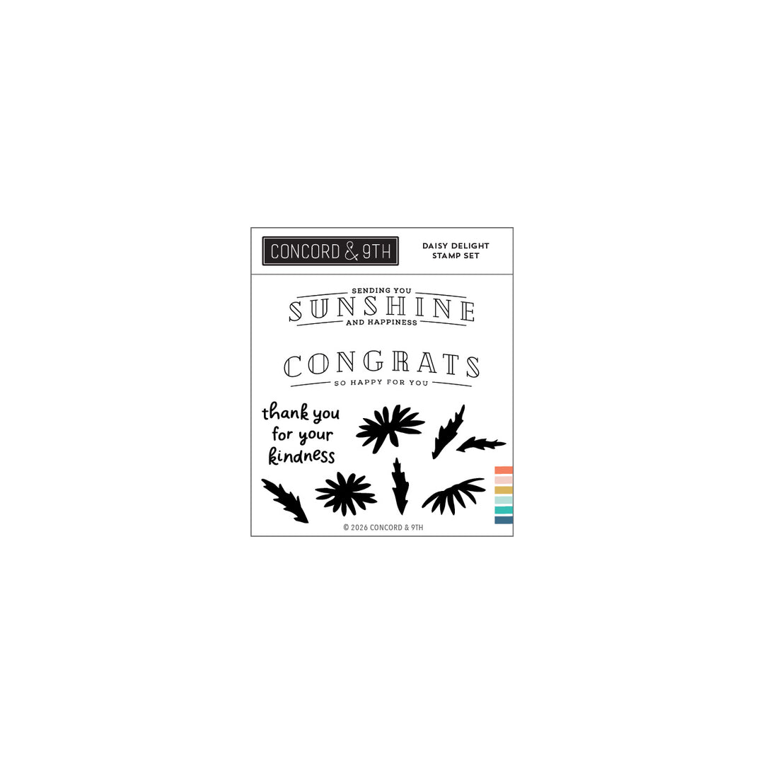 concord 9th daisy delight stamp set 4 x 4 12995