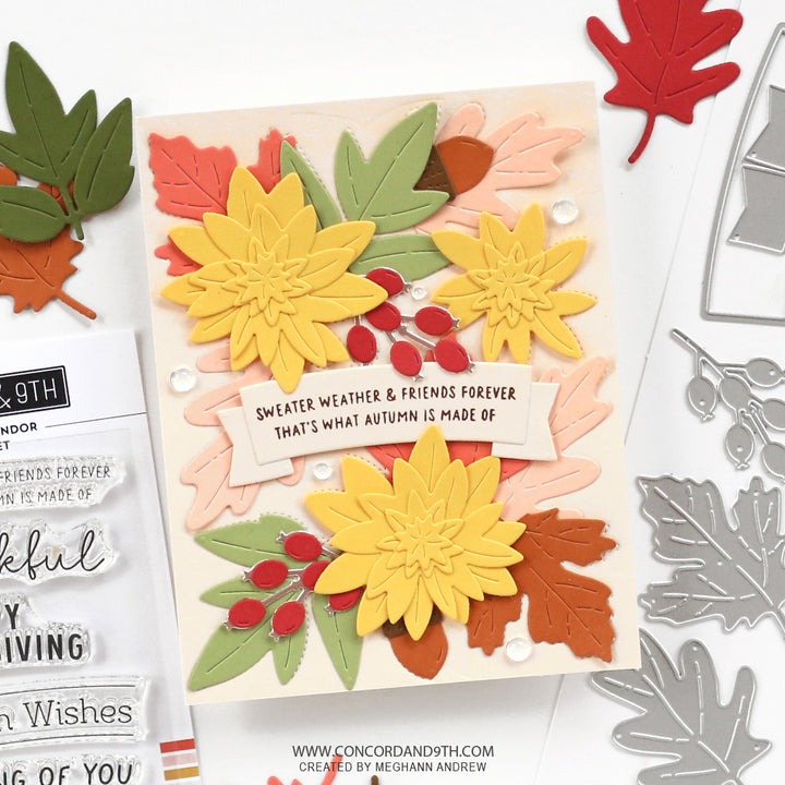 Concord & 9th - Autumn Splendor Bundle - Stamps & Dies