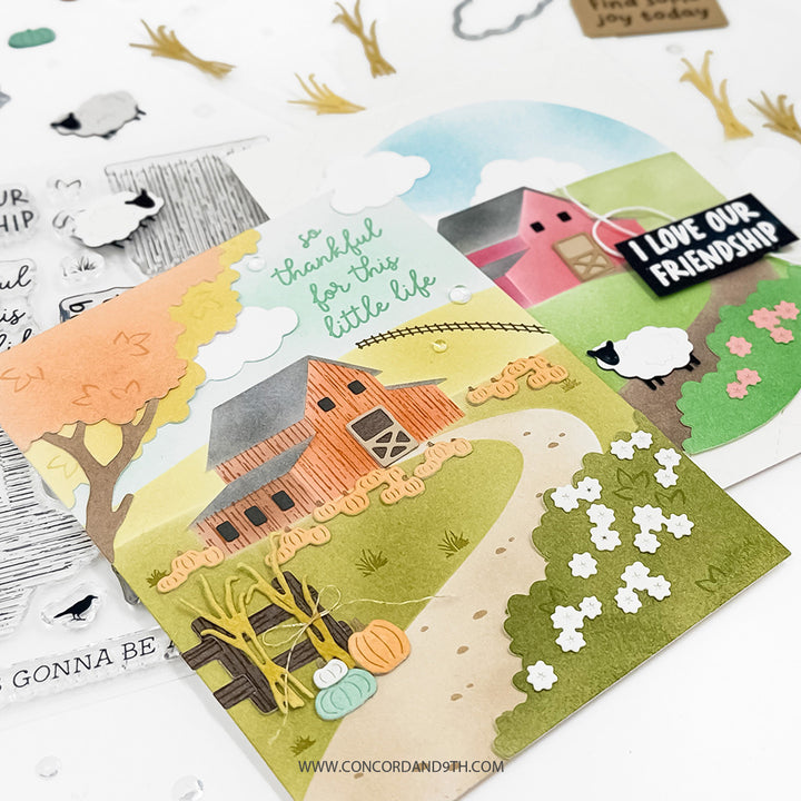 Concord & 9th - Countryside Bundle - Stamps, Dies & Stencil