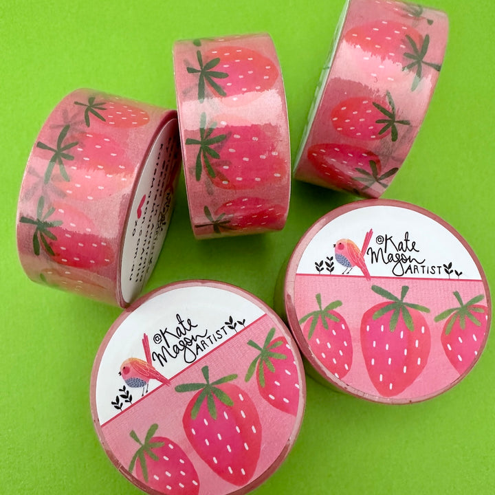 Kate Mason Artist - Washi Tape - Strawberry