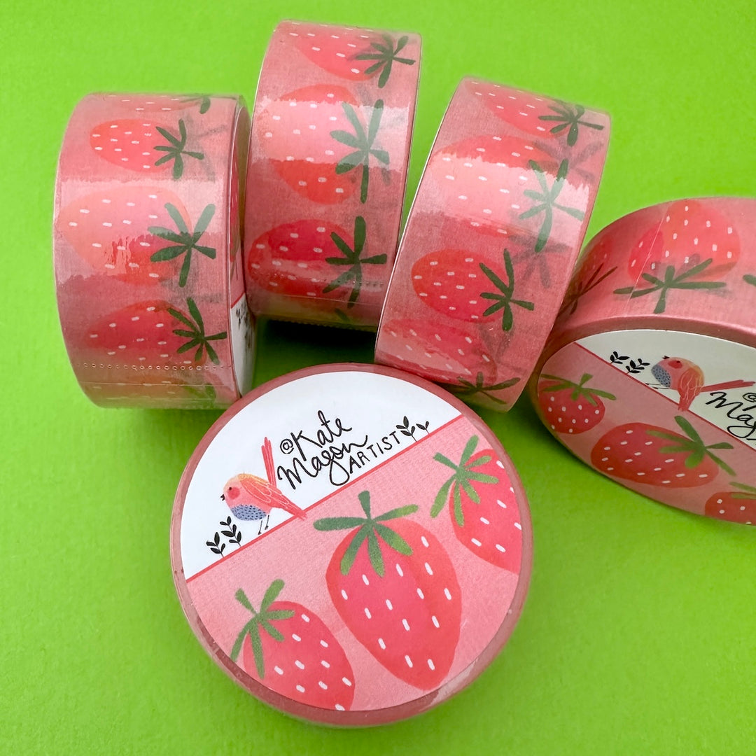 Kate Mason Artist - Washi Tape - Strawberry