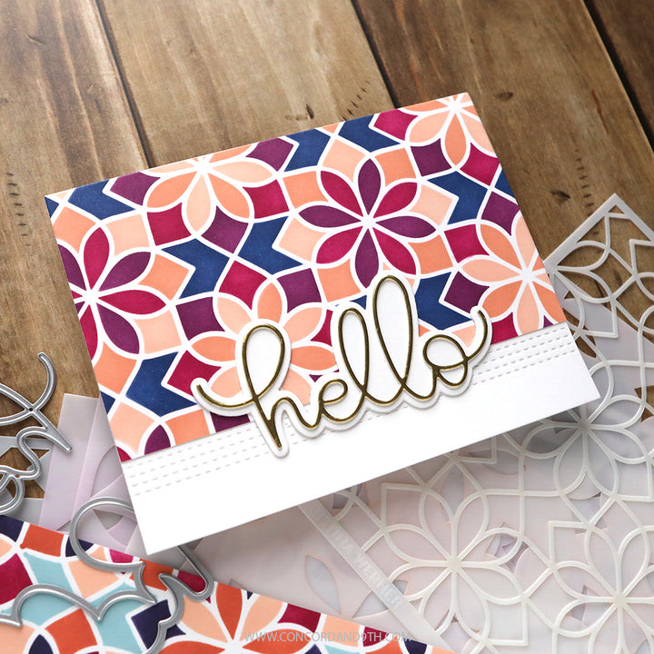 Concord & 9th - Kristina Werner - Cara Medallion Stencil Pack (6 qty; 6 x 9)