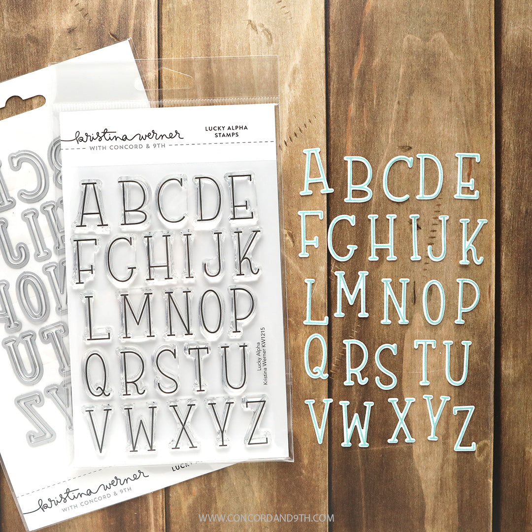 Concord & 9th - Kristina Werner - Lucky Alpha Stamp Set (4 x 6)