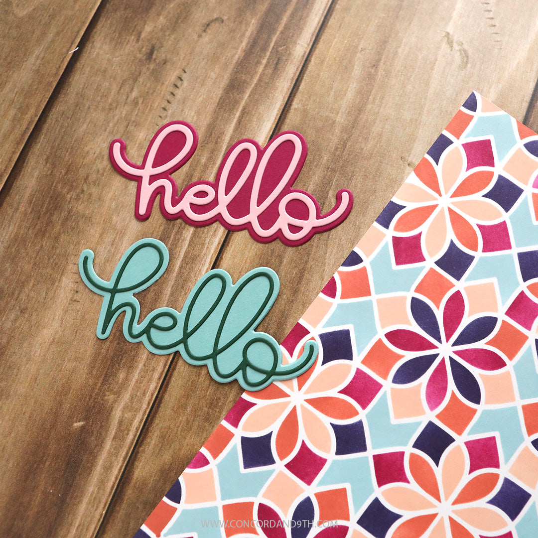 Concord & 9th - Kristina Werner - Thick and Thin Hello Dies