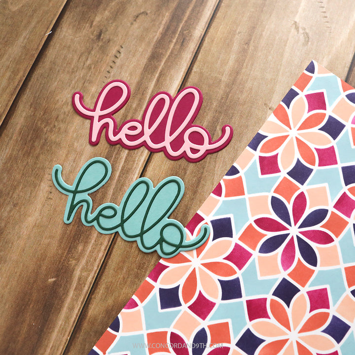 Concord & 9th - Kristina Werner - Thick and Thin Hello Dies