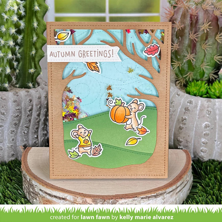 Lawn Fawn - Fall Mice Lawn Cuts