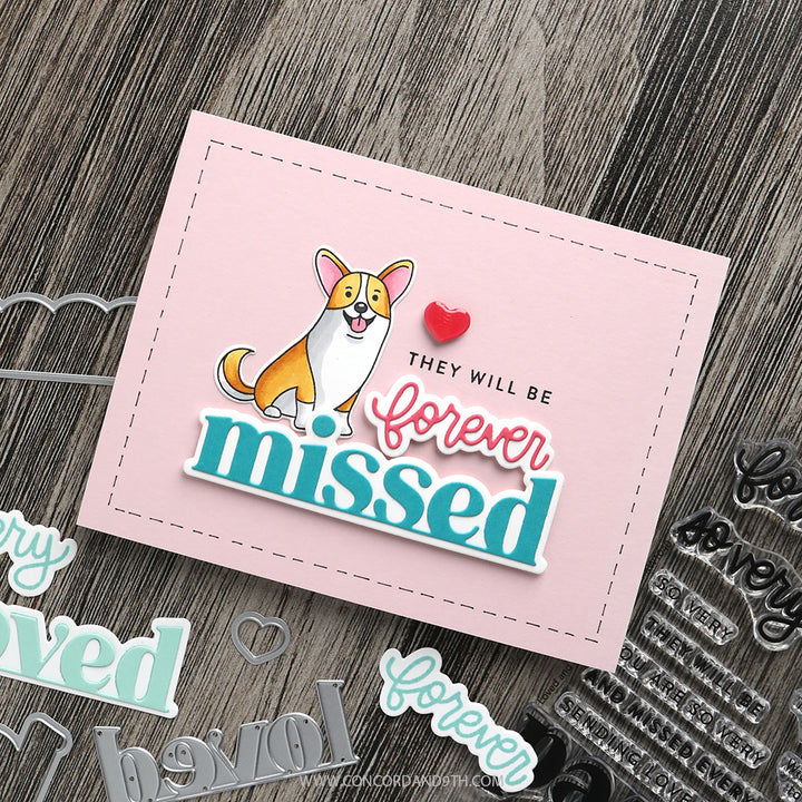 Concord & 9th - Loved and Missed Stamp Set with Dies Bundle