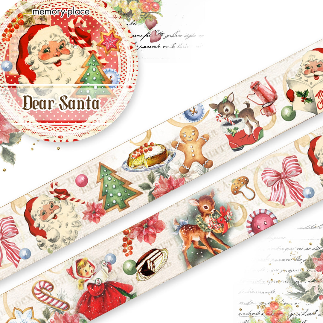 Dear Santa washi tape - vintage christmas style by memory place