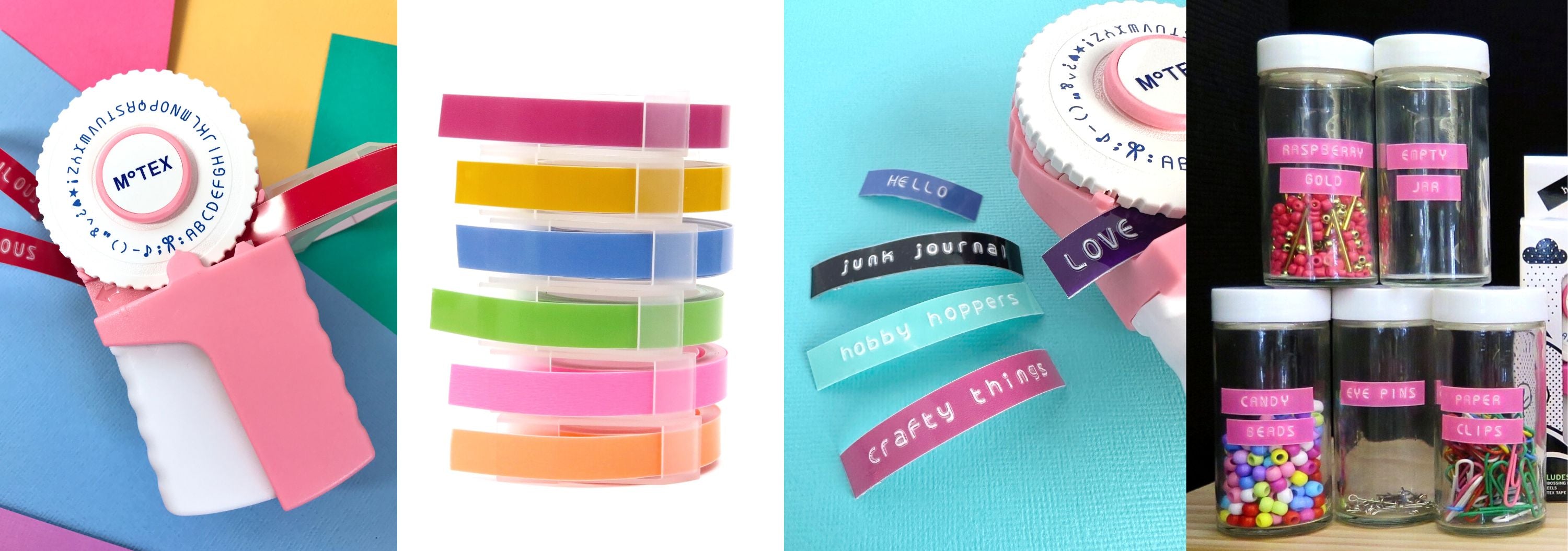 Motex label makers and refills perfect for organising and creating.