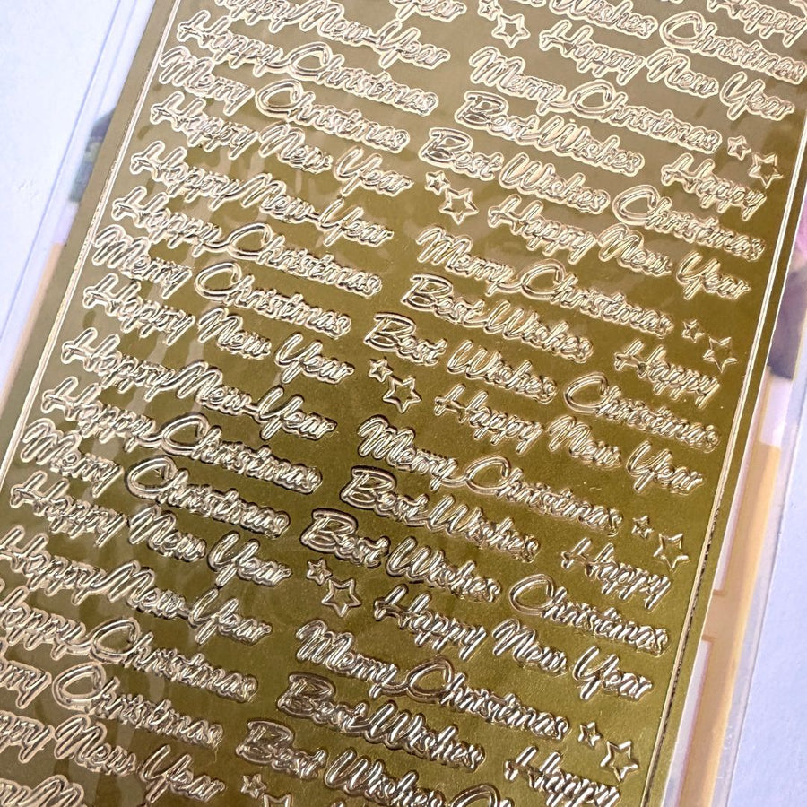 peel off originals peel off stickers sentiments small variety gold foil