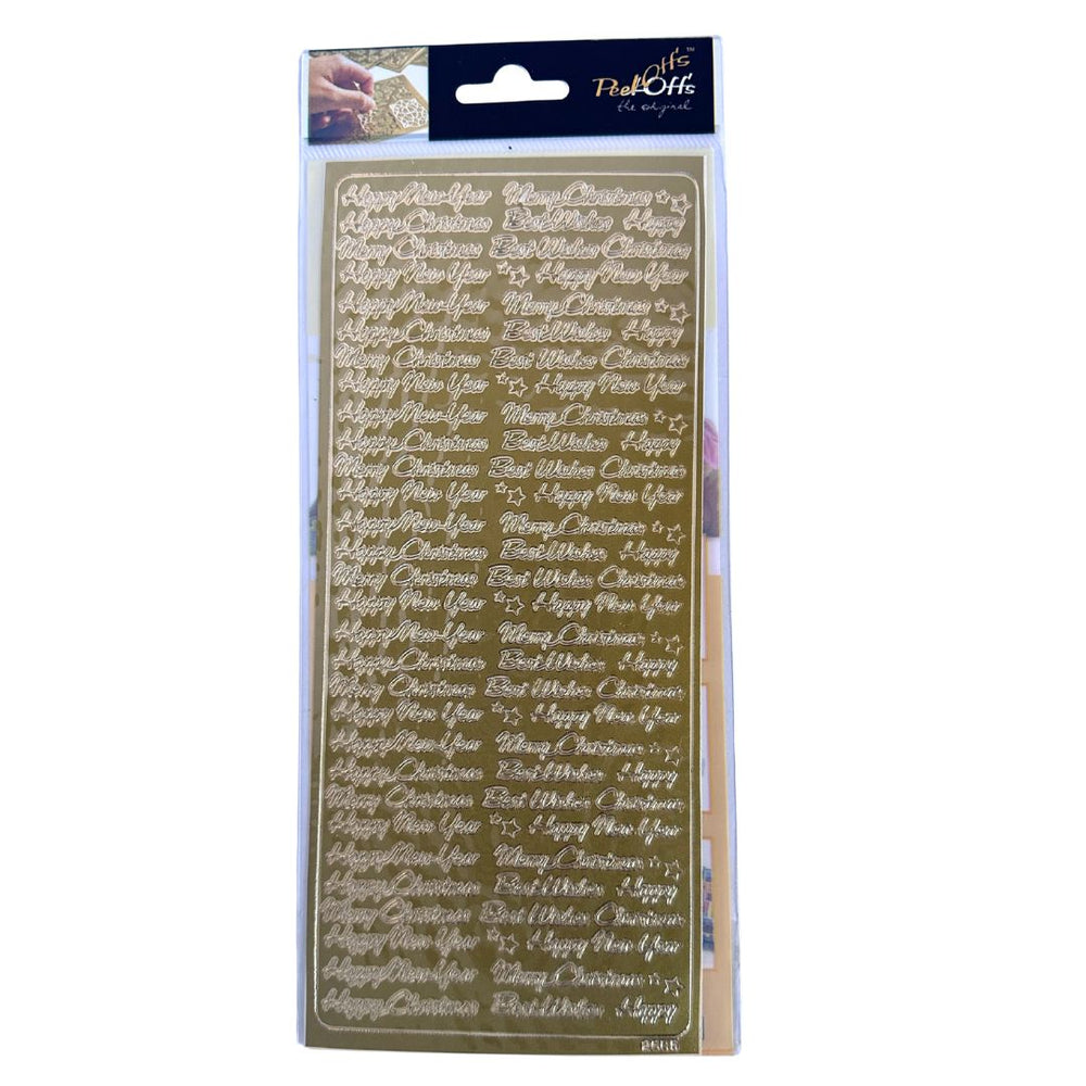 peel off originals peel off stickers sentiments small variety gold foil