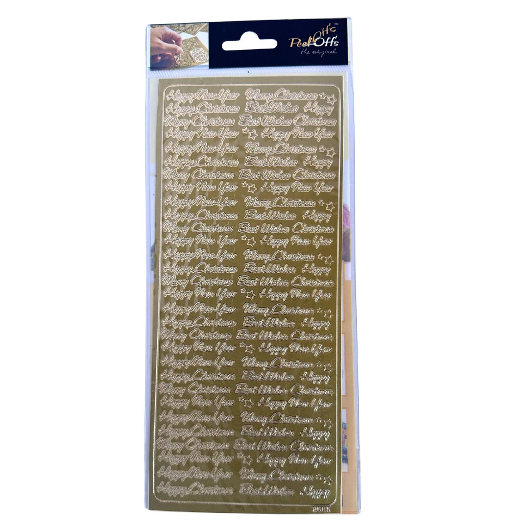 peel off originals peel off stickers sentiments small variety gold foil