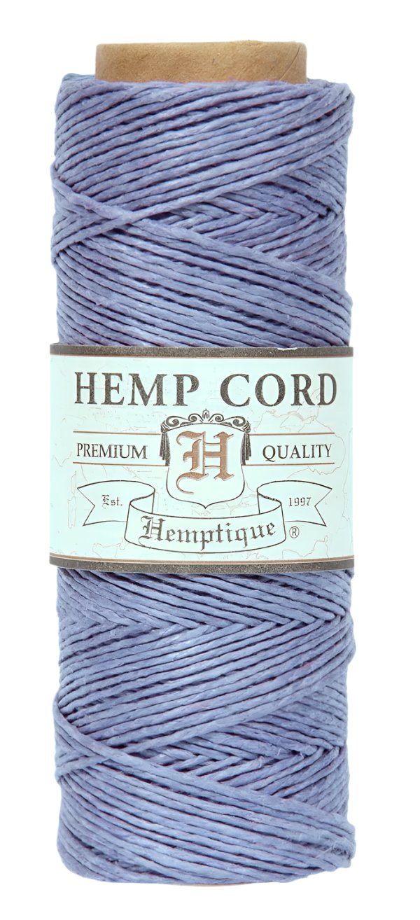 hemptique hemp cord #10 periwinkle