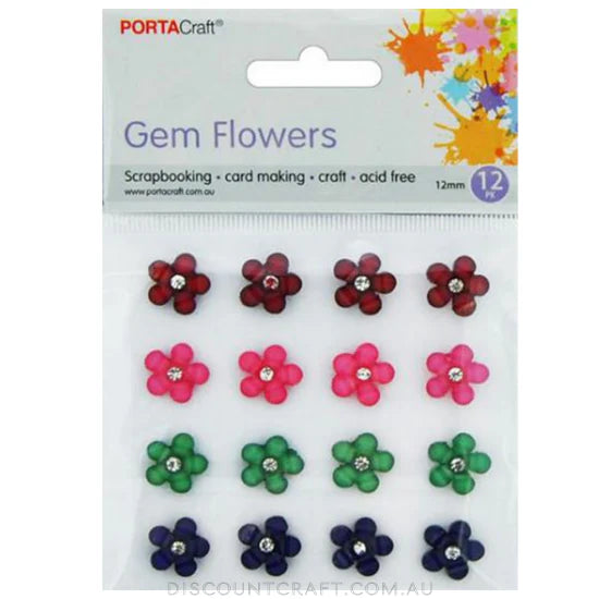 gem flower embellishments by portacraft