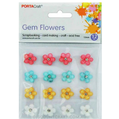 gem flowers pastel by porta craft