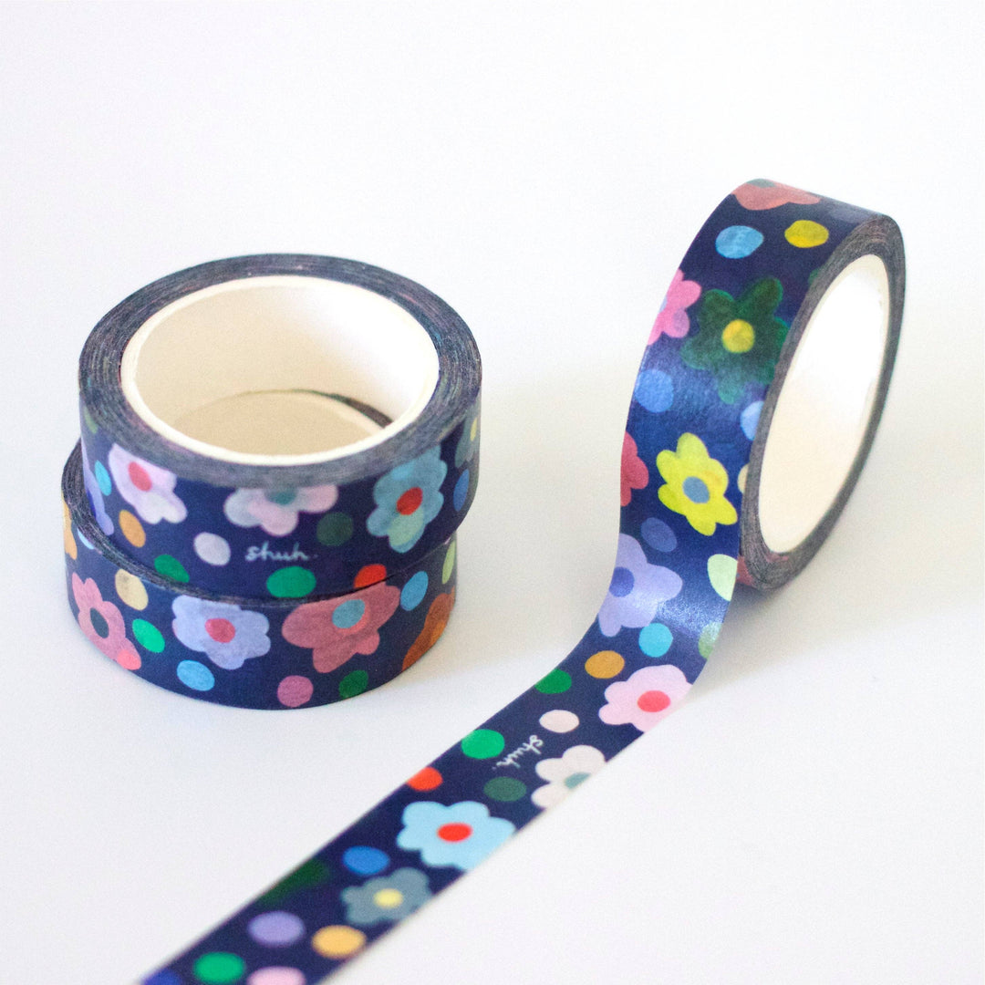 shuh. Washi Tape - Salad  flowers 15mm