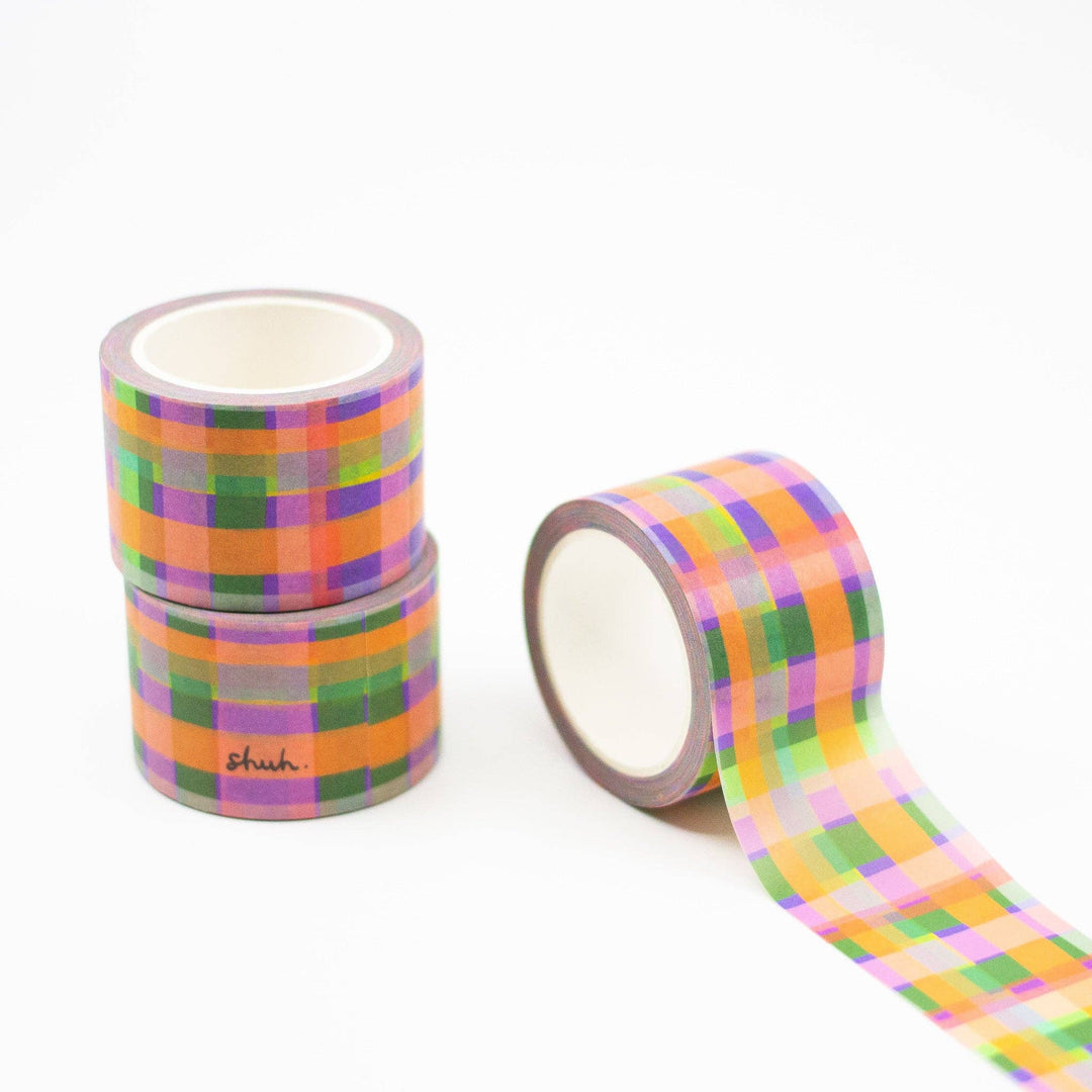 shuh. Washi Tape - Tartan  30mm