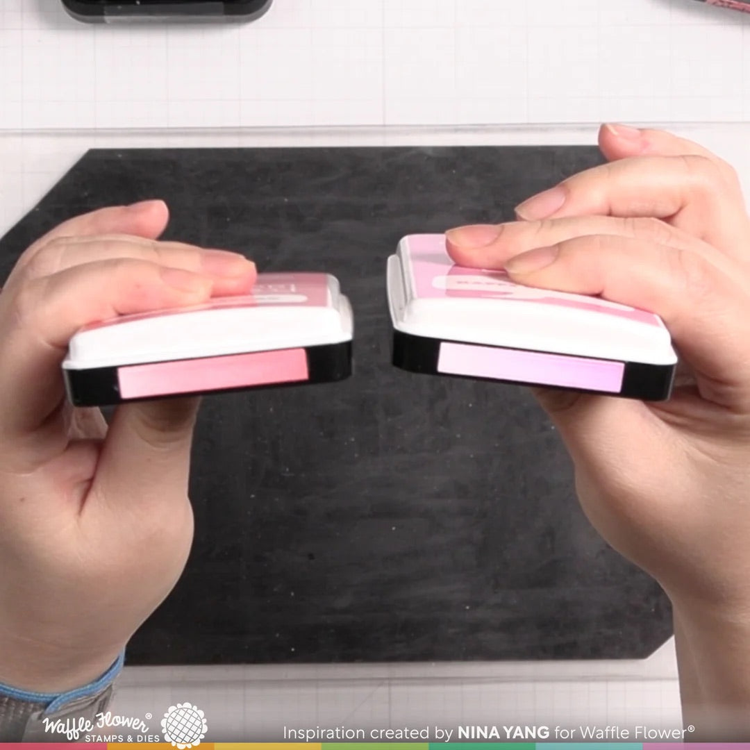 Waffle Flower - Ink Swatch Slim Label Stencil