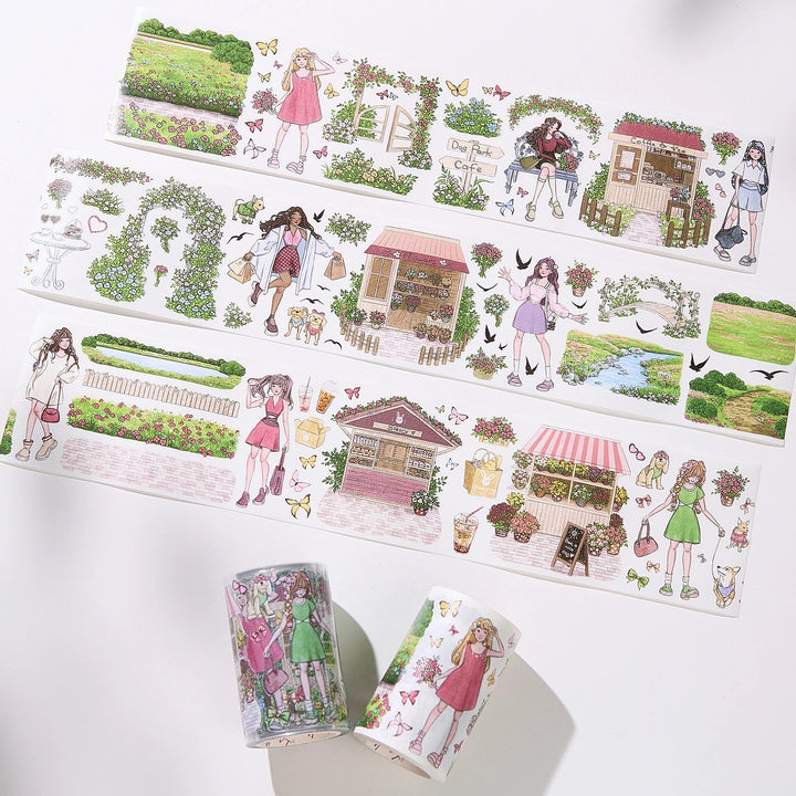 The Washi Tape Shop - Pre-cut Civic Green Washi/PET Tape
